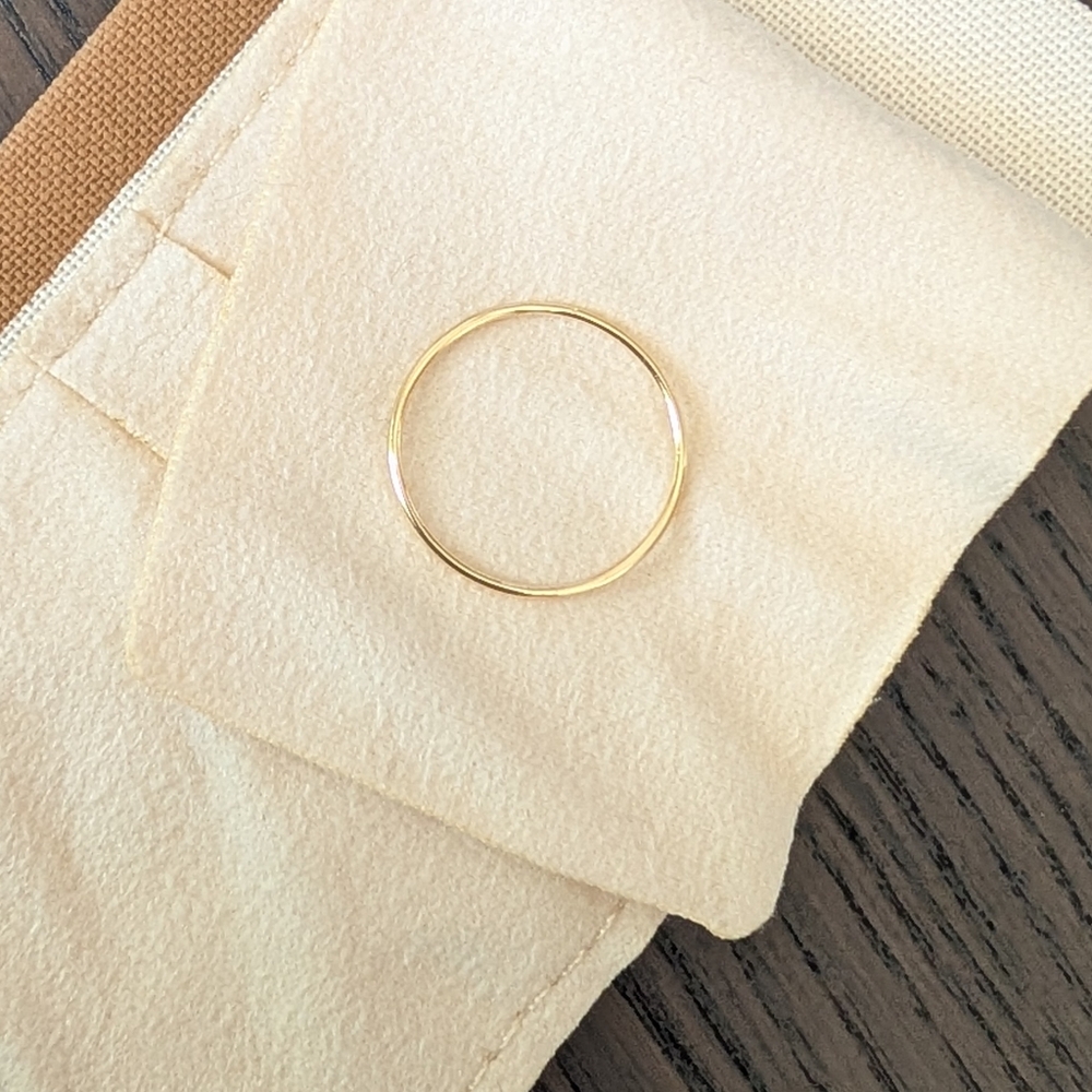 14k Round Stacking Ring size 7